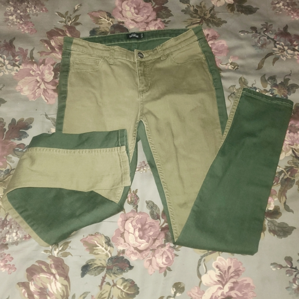 Kate Spade Two Toned Green Jeans